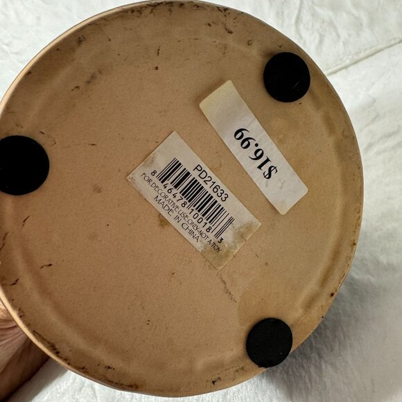 Country Charm Terracotta Kitchen Utensil Holder "Home Is In The Kitchen" Quote - Picture 5 of 5